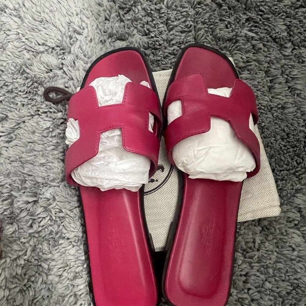 Hermes Oran Slides Sandals EU 37 Size